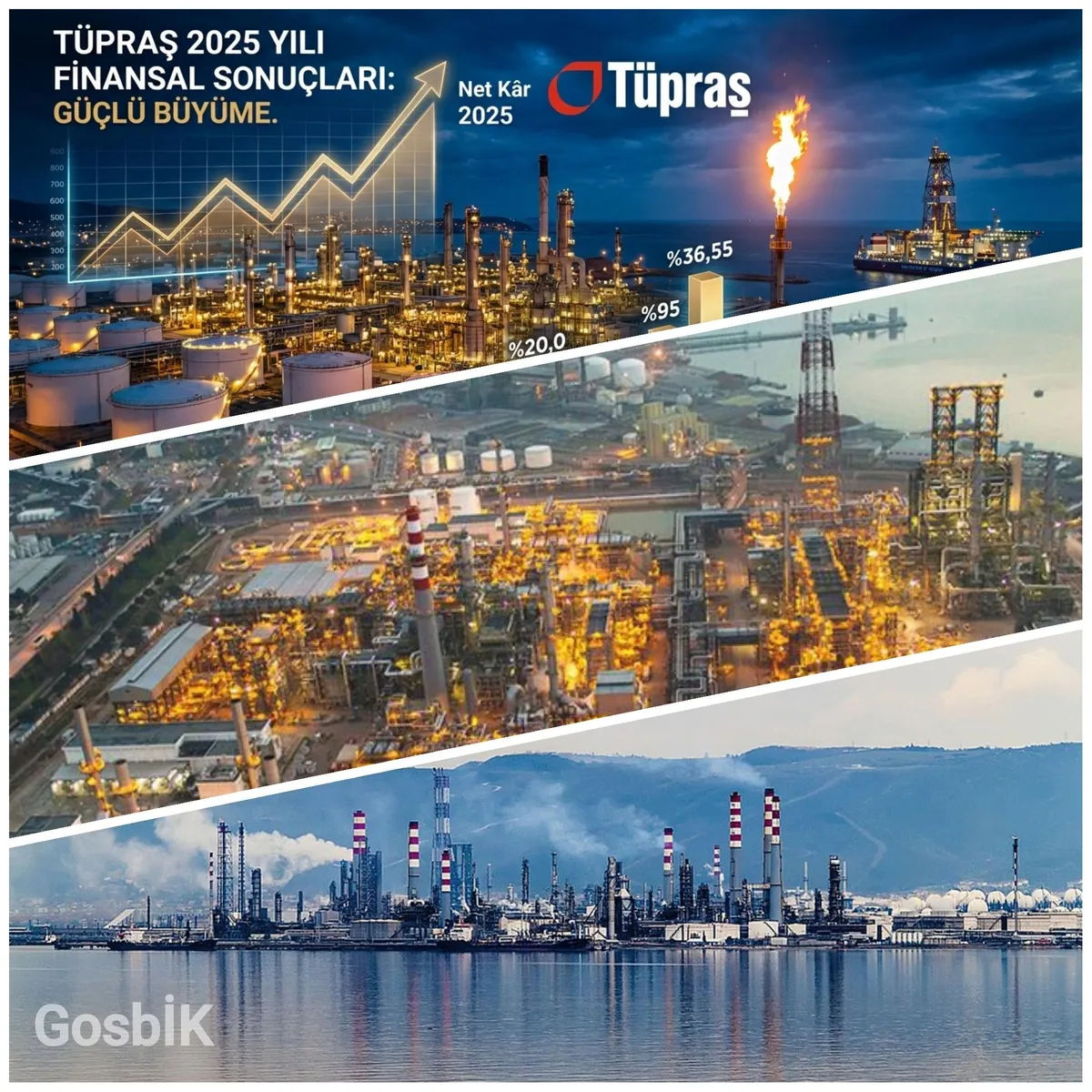 Tüpraş 2025’te Net Kârını %23 Artırarak Güçlü Performans Gösterdi 🛢️📈
