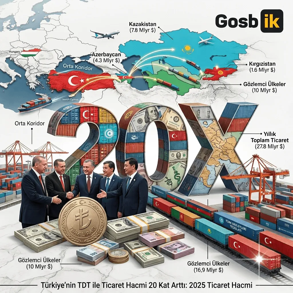 Türk Dünyasıyla Ticarette Büyük Sıçrama: Türkiye’nin Ticaret Hacmi 27,8 Milyar Dolara Çıktı