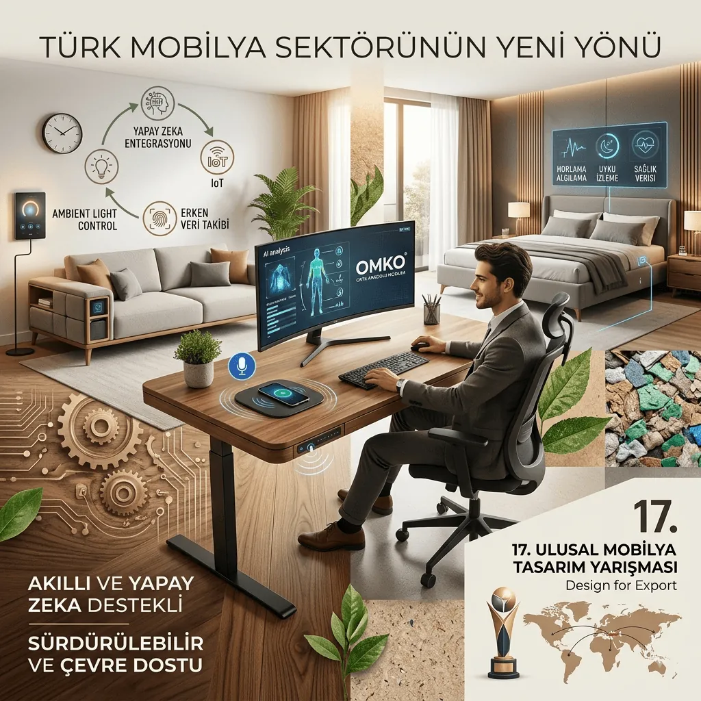 Türk Mobilya Sektörü Yapay Zeka ve Akıllı Ürünlere Yöneliyor: Pazar 10 Milyar Dolara Yaklaşıyor