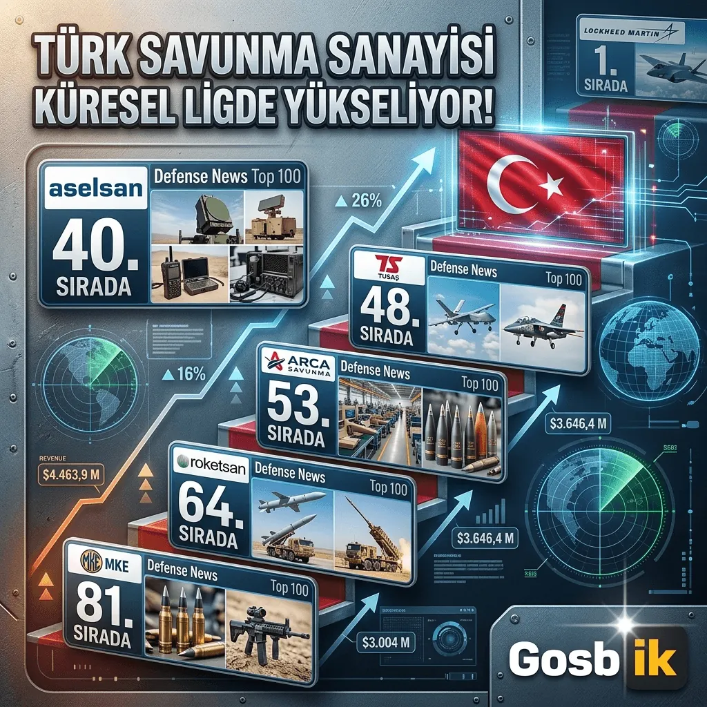 Türk savunma sanayisinden küresel sıçrama! 5 şirket Defense News Top 100’e girdi, ASELSAN ilk 40’ta