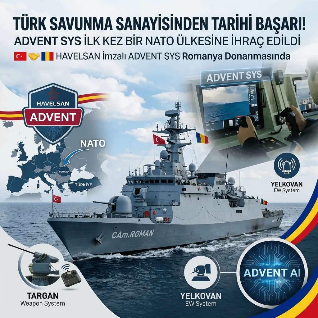 Türk Savunma Sanayisinden Tarihi İhracat: HAVELSAN'ın ADVENT Savaş Yönetim Sistemi İlk Kez NATO Ülkesi Romanya'da