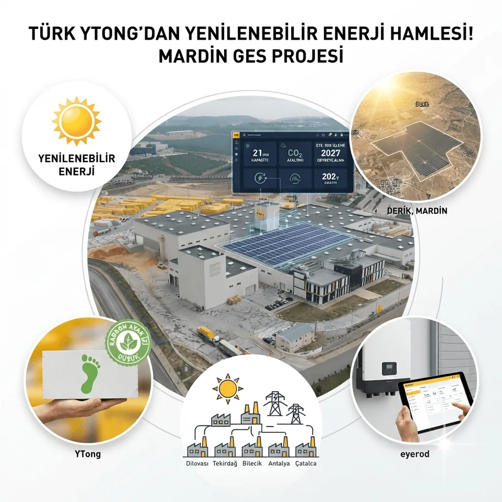 Türk Ytong’dan Dev GES Yatırımı! Mardin’de Kurulacak 21 MW’lık Santral ile 5 Fabrika Güneş Enerjisiyle Çalışacak