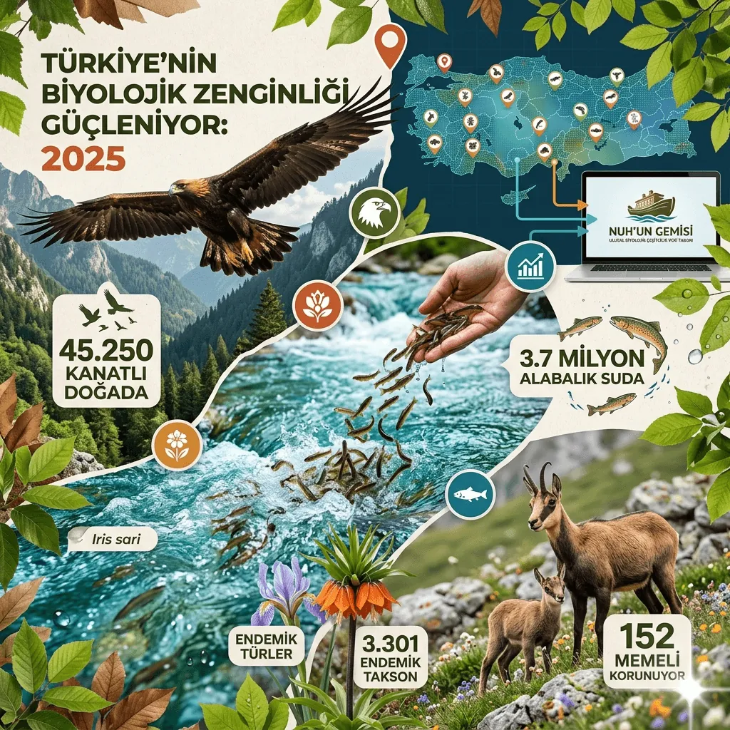 Türkiye Biyolojik Çeşitlilikte Avrupa’nın Zirvesinde: Binlerce Yaban Hayvanı ve Milyonlarca Alabalık Doğayla Buluştu