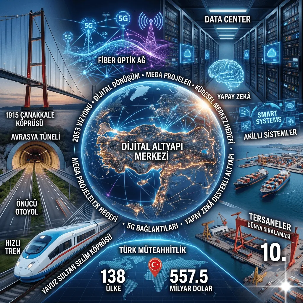 Türkiye Dijital Dönüşümde Yeni Çağa Giriyor: 5G, Yapay Zekâ ve Mega Projelerle Küresel Merkez Hedefi