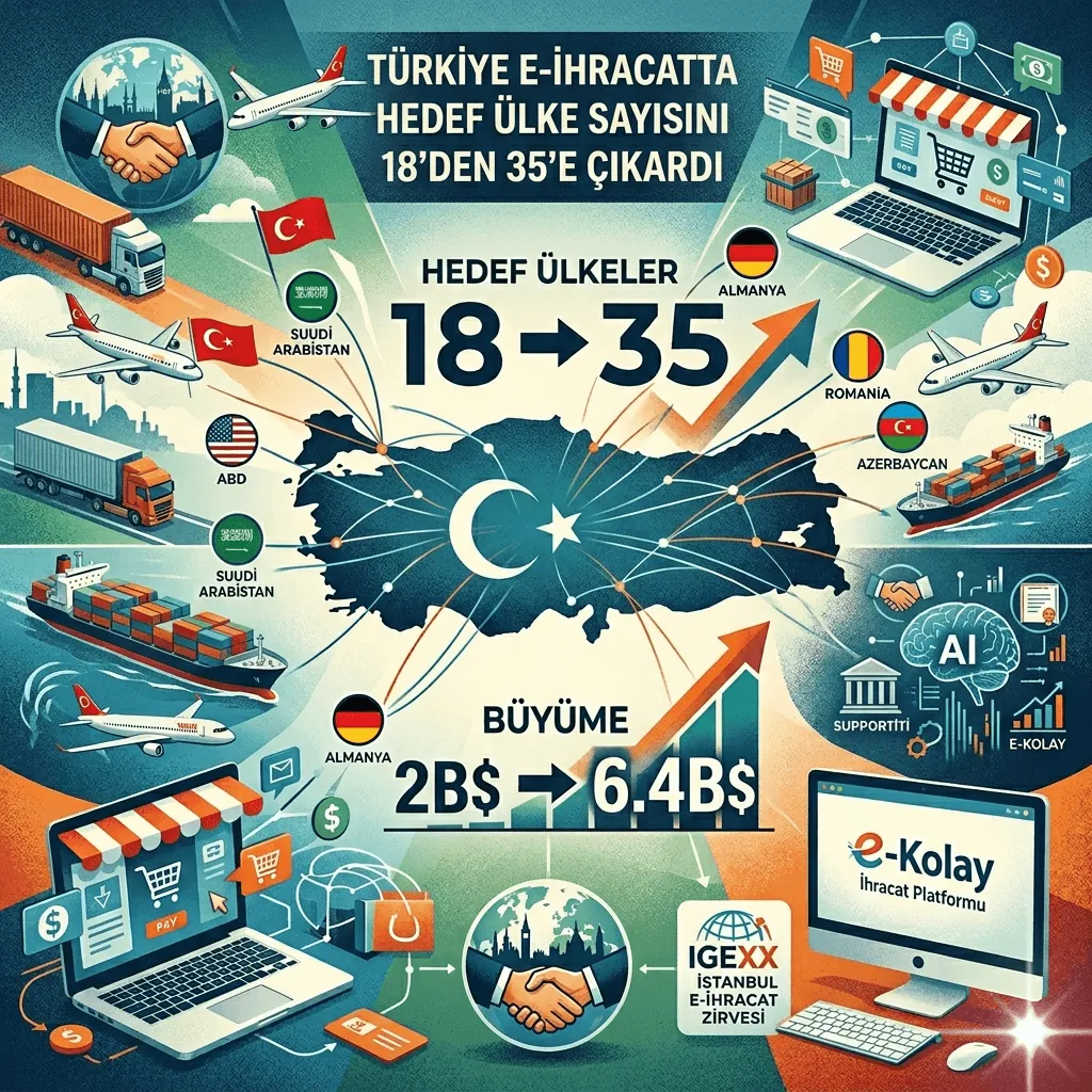 Türkiye E-İhracatta Vites Yükseltti: Hedef Pazar Sayısı 35’e Çıktı, Dijital İhracatta Yeni Dönem Başladı