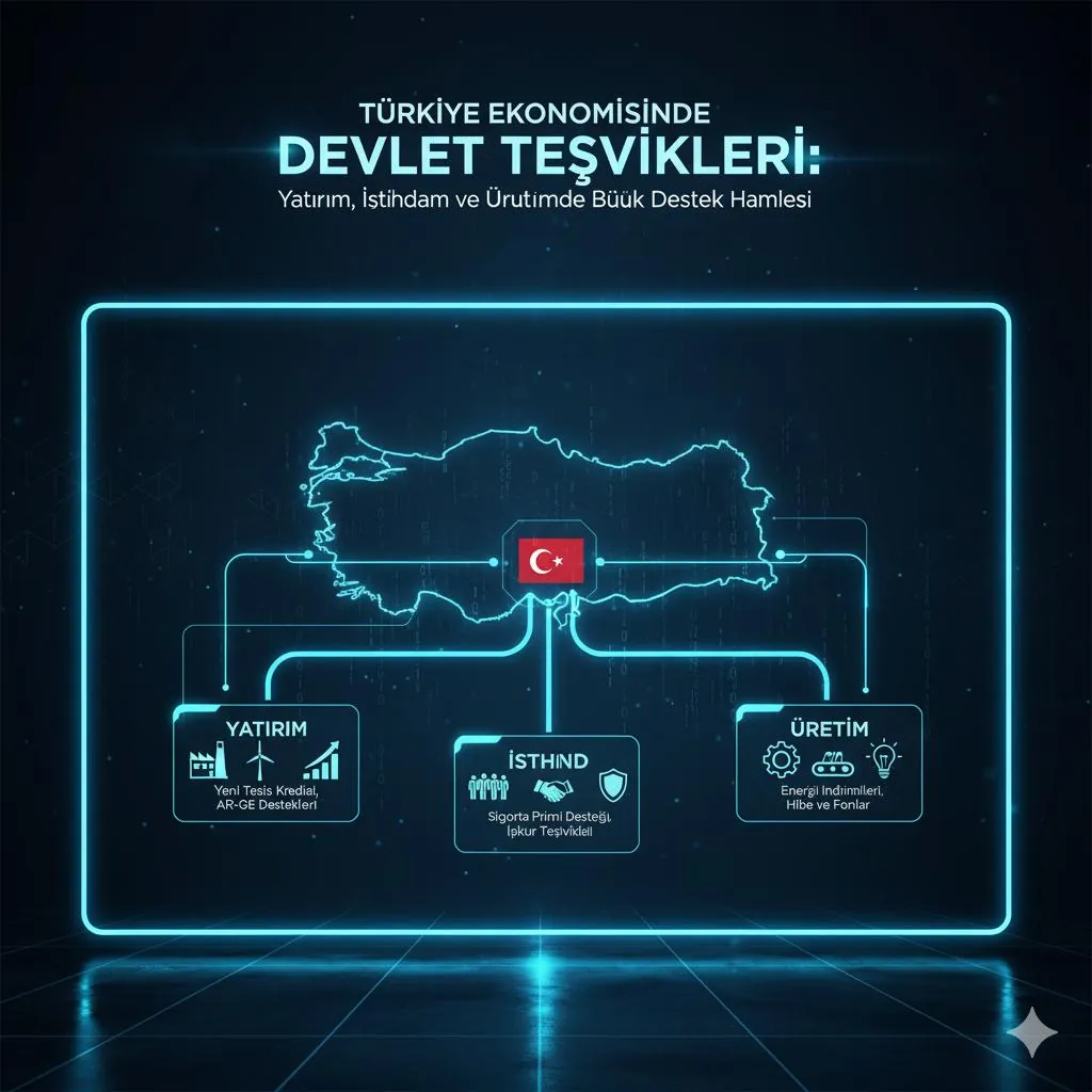 Türkiye Ekonomisinde Devlet Teşvikleri: Yatırım, İstihdam ve Üretimde Büyük Destek Hamlesi