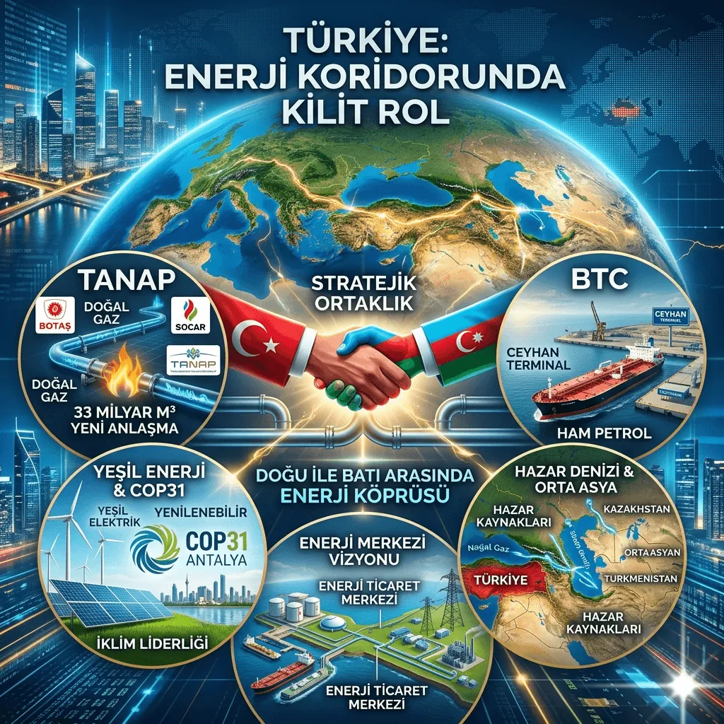 Türkiye Enerji Merkezi Olma Yolunda Dev Adım: Azerbaycan ile 33 Milyar Metreküplük Anlaşma
