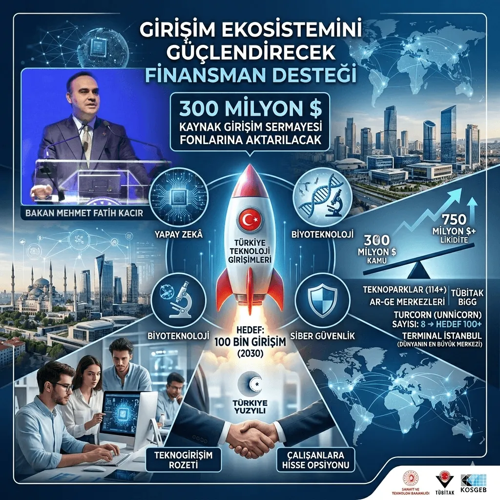 Türkiye Girişim Ekosisteminde Yeni Dönem: 300 Milyon Dolarlık Fon, Turcorn Hedefi ve Teknoloji Yatırımlarıyla Büyük Sıçrama
