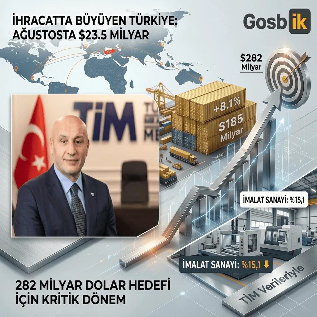 Türkiye İhracatında Kritik Dönem! 8 Aylık İhracat 185 Milyar Dolara Ulaştı, Hedef 282 Milyar Dolar