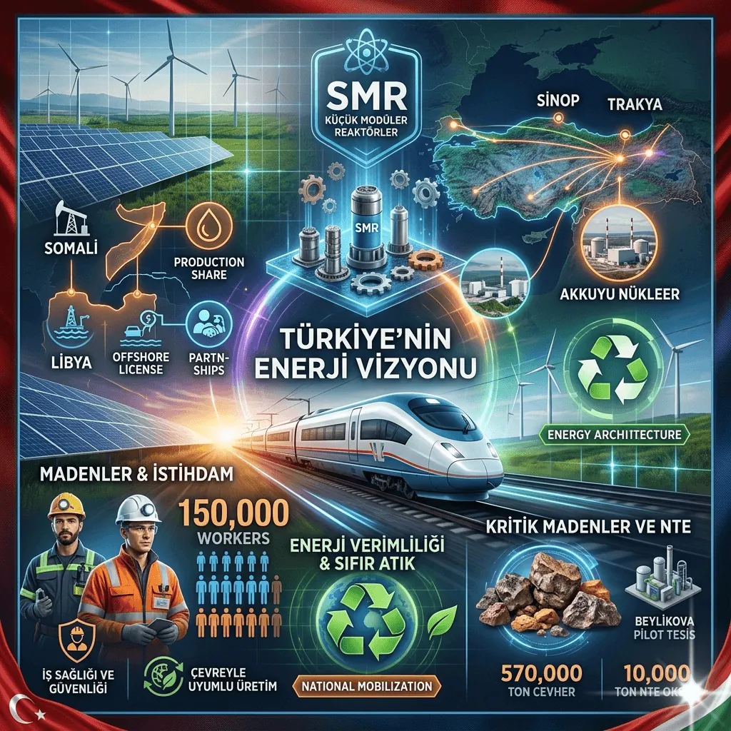 Türkiye Nükleer Enerjide Yeni Döneme Giriyor: SMR Hamlesiyle Elektrikte %15 Hedefi ve Küresel Enerji Vizyonu