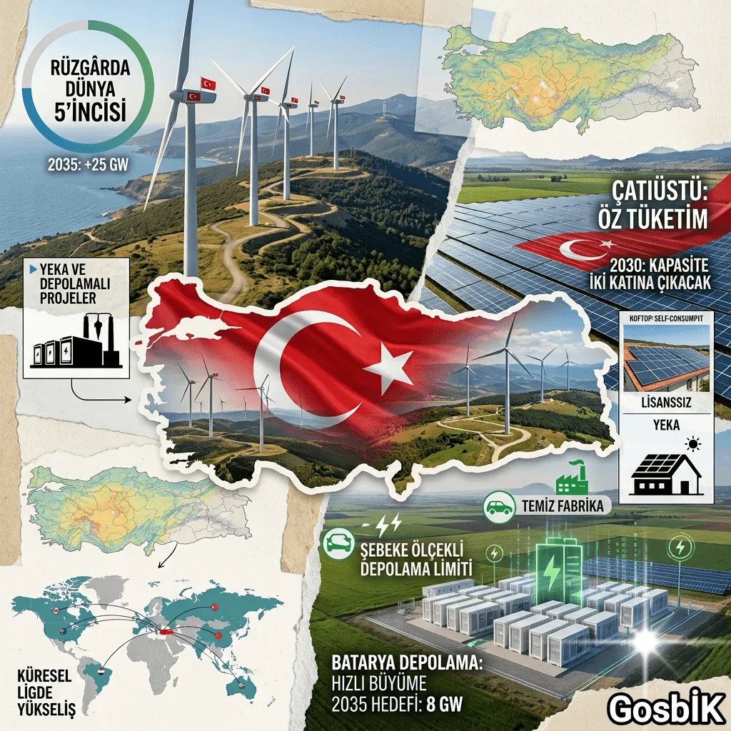 Türkiye Rüzgârda Dünyada 5'inci, Güneşte 10'uncu Büyük Kurulum Pazarı Oldu
