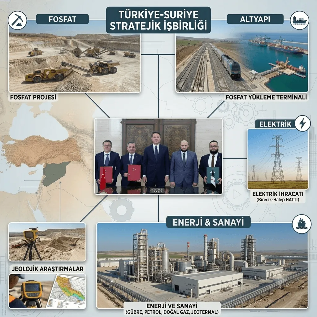 Türkiye ve Suriye’den fosfat hamlesi: Üretim, sanayi tesisi ve demiryolunu kapsayan dev proje yolda