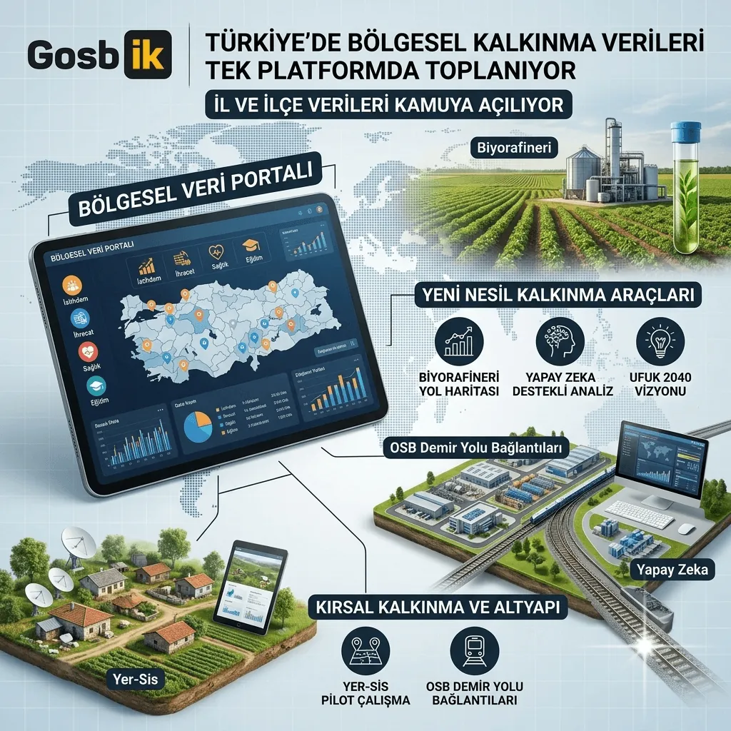 Türkiye’de Bölgesel Kalkınmada Yeni Dönem: Tüm İl ve İlçe Verileri Tek Portalda Toplanacak
