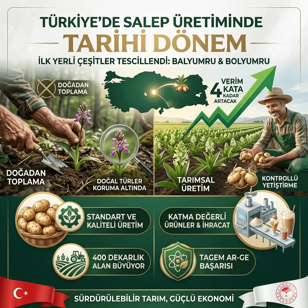 Türkiye’de Salep Üretiminde Devrim: İlk Yerli Çeşitler Tescillendi, Verim 4 Kat Artacak