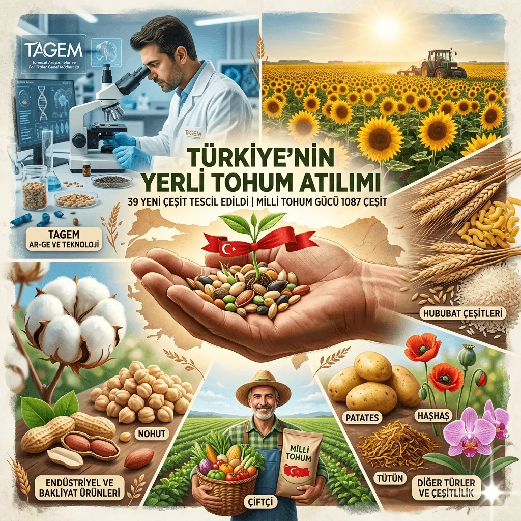 Türkiye’den Yerli Tohum Hamlesi: 17 Türde 39 Yeni Çeşit Tescillendi, Milli Tohum Sayısı 1087’ye Ulaştı