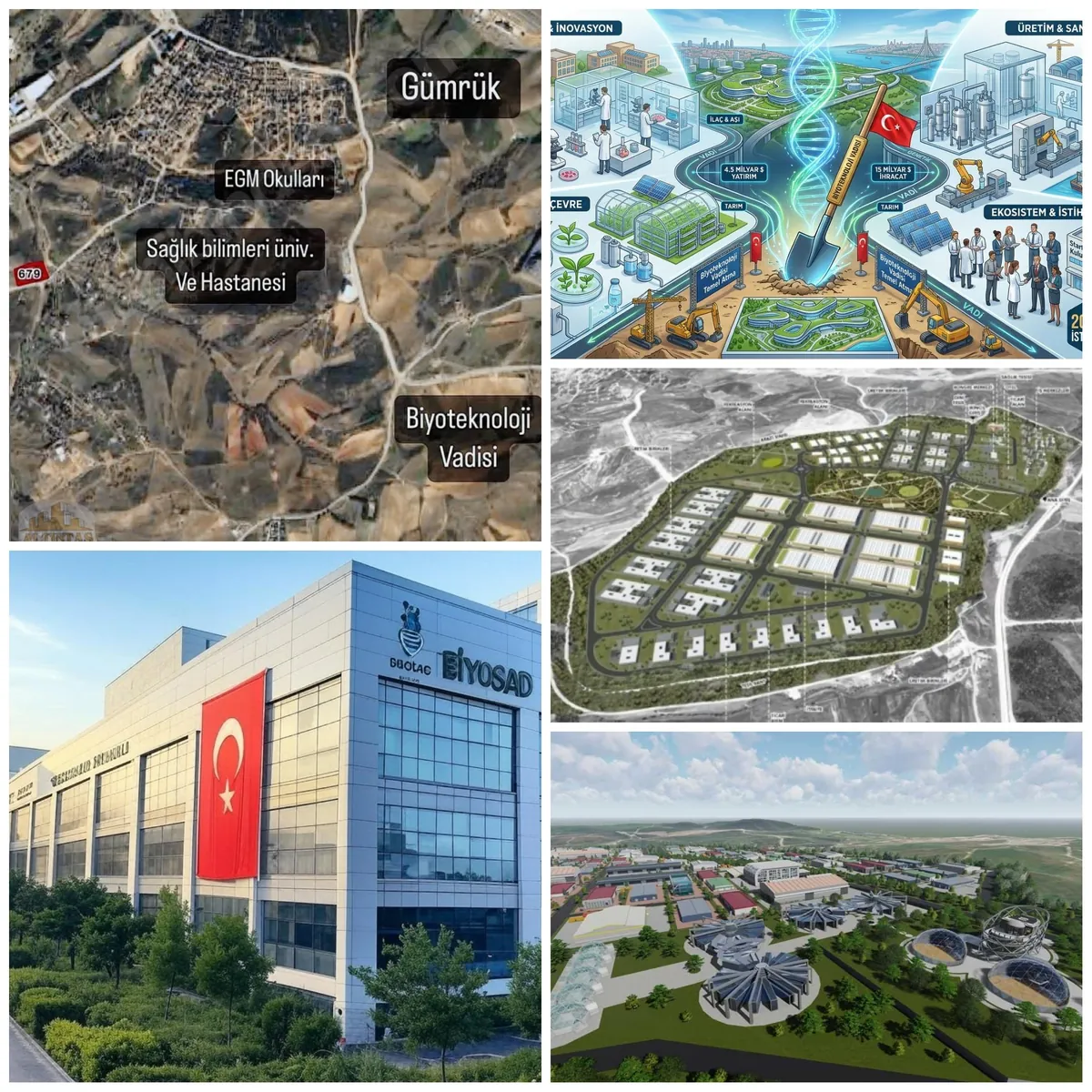Türkiye’nin Bilim ve Teknoloji Üssü Biyoteknoloji Vadisi’nde İlk Üretim Tesislerinin Temeli Atılıyor: 20 Bin İstihdam, 4,5 Milyar Dolarlık Dev Yatırımla Ar-Ge ve İnovasyon Dönemi Başlıyor