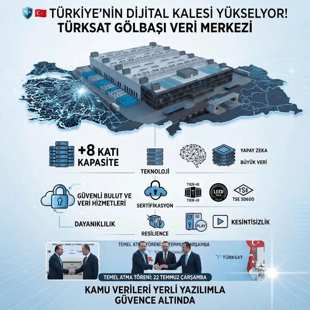 Türkiye'nin Dijital Kalesi Yükseliyor! Türksat'tan e-Devlet ve Kamu Verileri İçin Dev Veri Merkezi Hamlesi