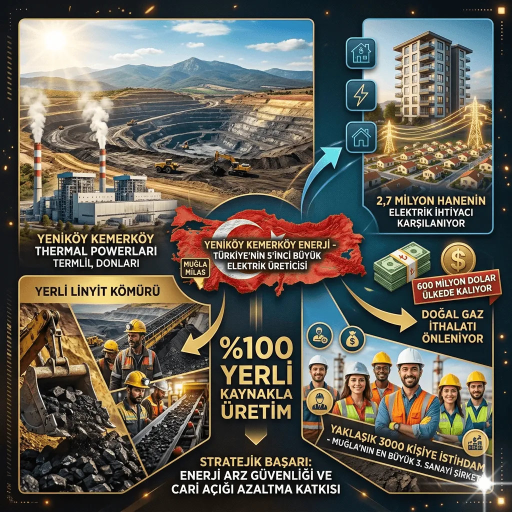 Türkiye’nin Enerji Devleri Arasına Girdi! Yeniköy Kemerköy Enerji İlk 5’te Yer Aldı