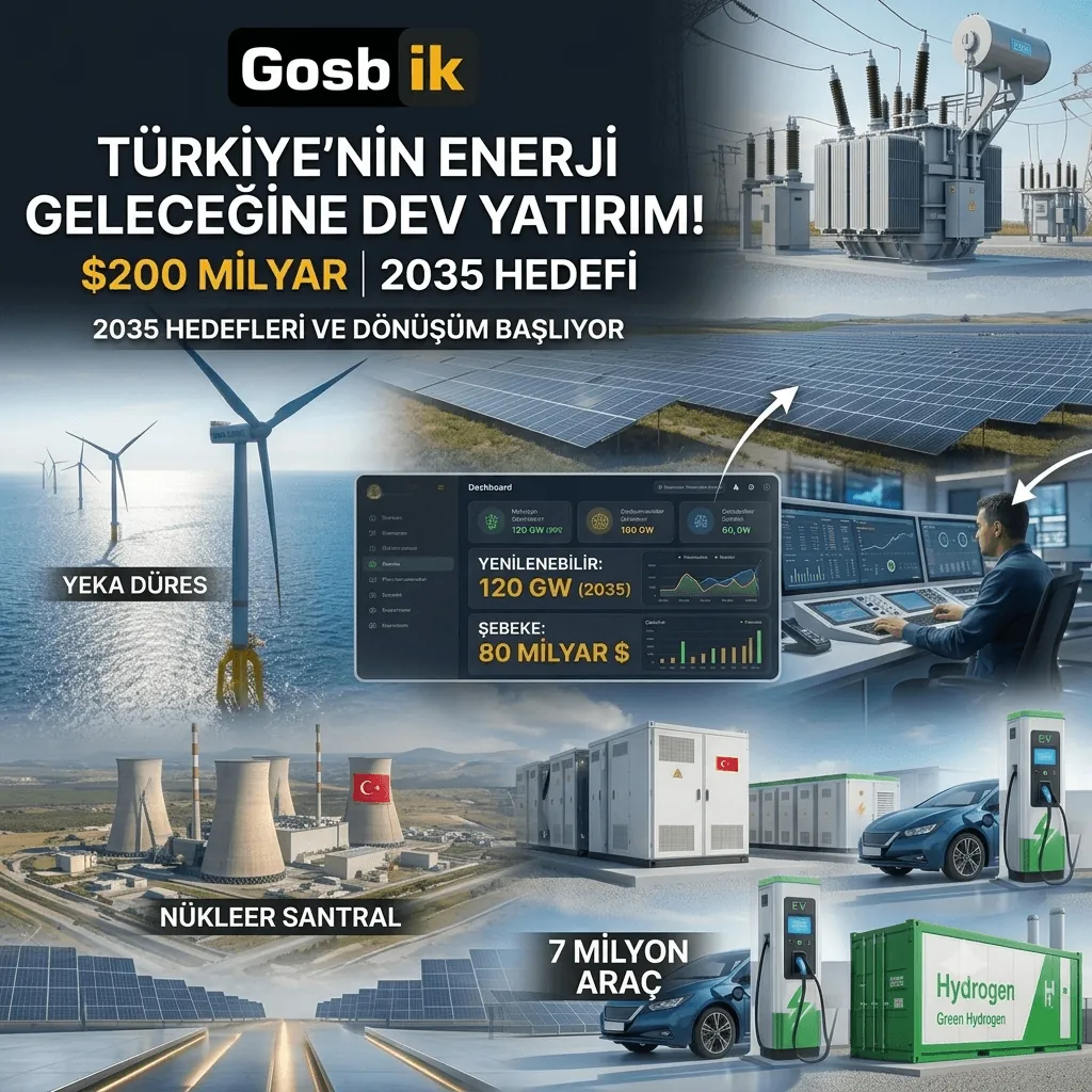 Türkiye’nin enerji geleceği için dev yatırım: 2035’e kadar 200 milyar dolarlık kaynak gerekiyor