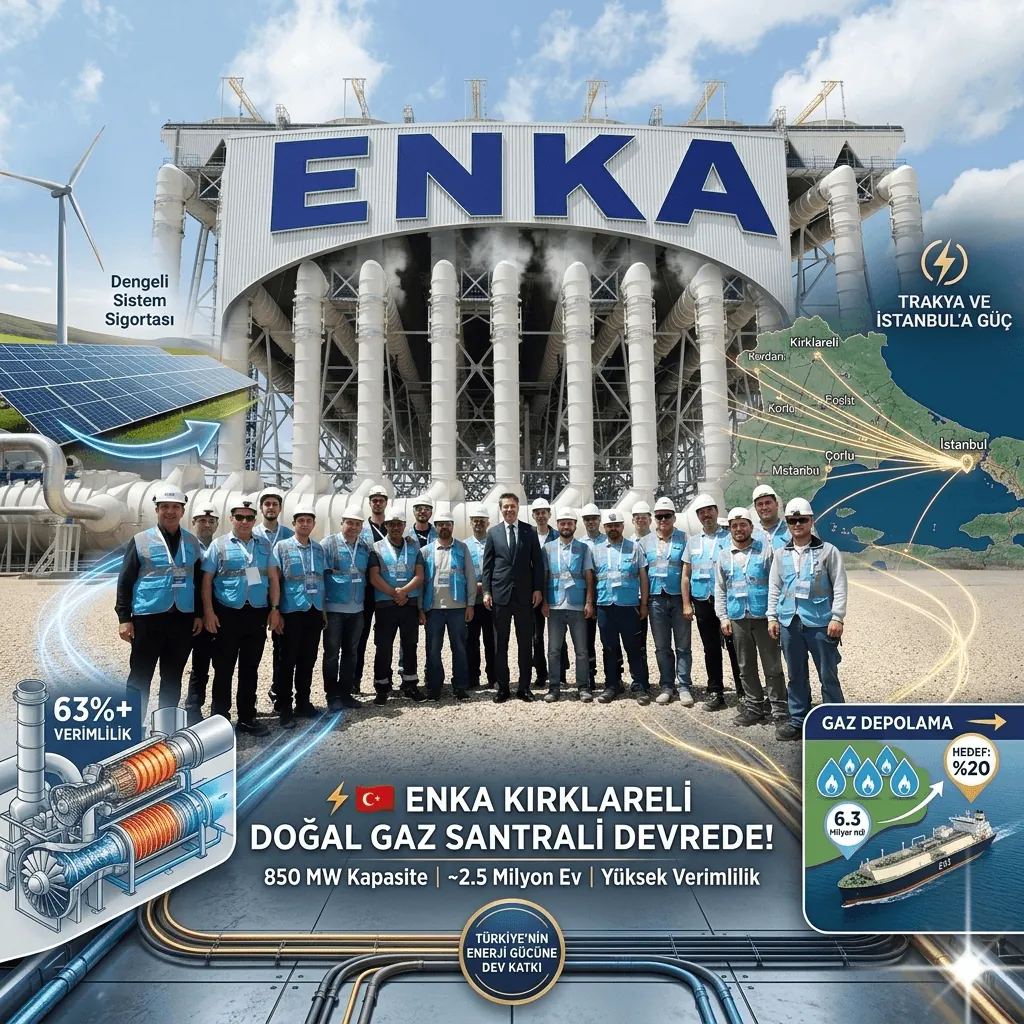 Türkiye’nin Enerji Gücüne Dev Katkı! 850 Megavatlık Kırklareli Doğal Gaz Santrali Resmen Açıldı