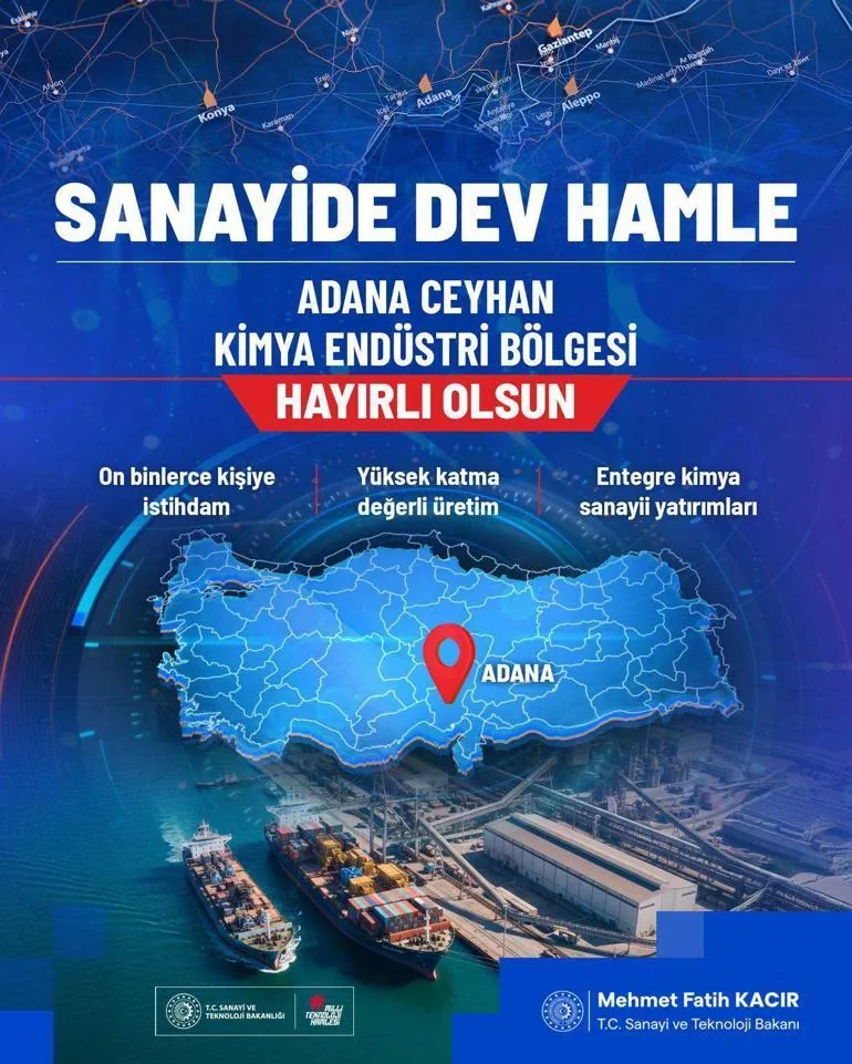 Türkiye’nin Kimya ve Petrokimyada Yeni Gücü: Adana Ceyhan Kimya Endüstri Bölgesi