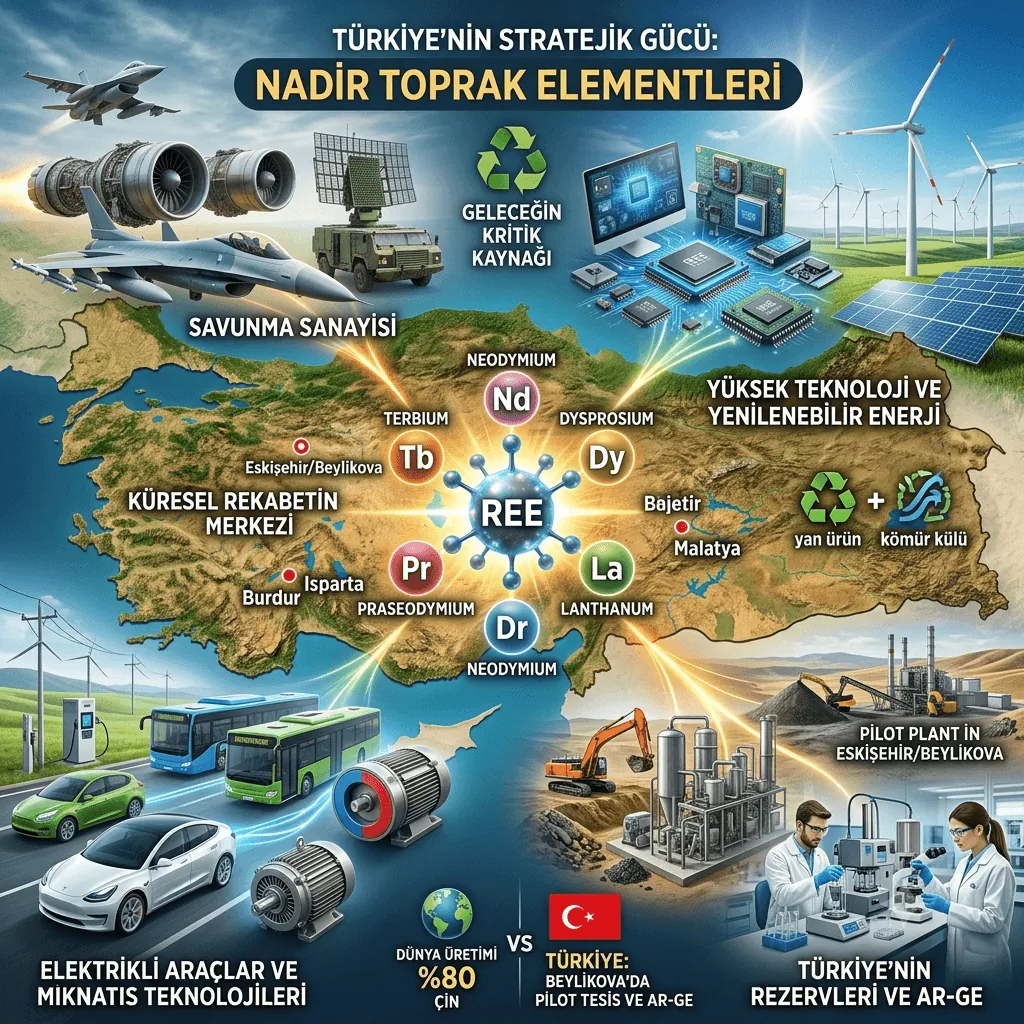 Türkiye'nin Stratejik Hazinesi: Nadir Toprak Elementleri Neden Dünyanın Yeni Güç Mücadelesinin Merkezinde?