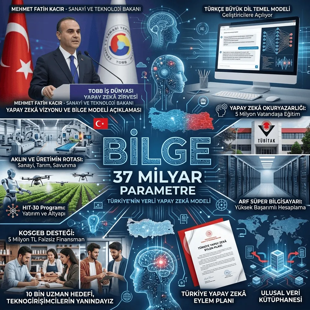 Türkiye'nin Yerli Yapay Zekâ Hamlesinde Yeni Dönem: TÜBİTAK'ın 37 Milyar Parametreli Bilge Dil Modeli Geliştiricilere Açılıyor