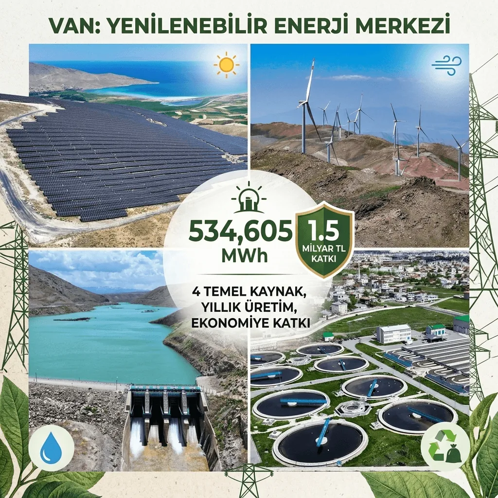Van Yenilenebilir Enerjide Rekor Kırdı: Temiz Enerjiden Ekonomiye 1,5 Milyar Liralık Katkı