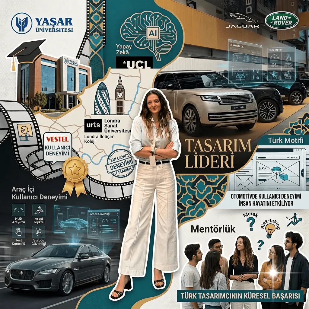 Yaşar Üniversitesi Mezunu Eda Erdal'dan Gururlandıran Başarı: Jaguar Land Rover'da Tasarım Lideri Oldu