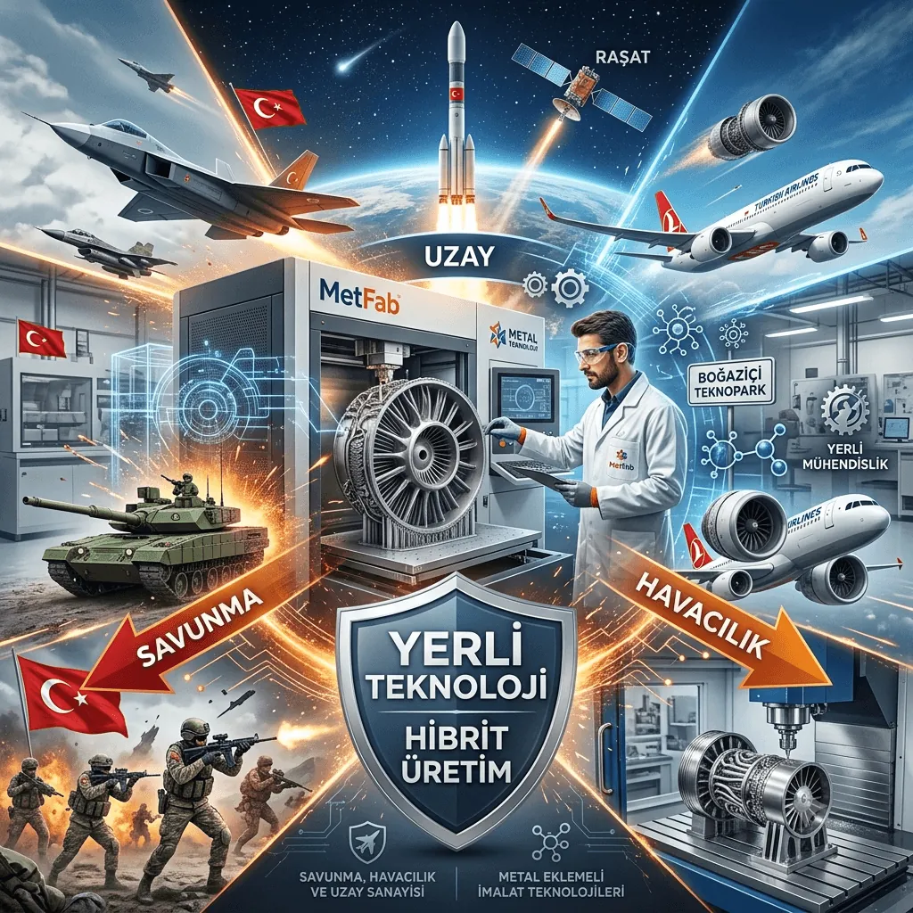 Yerli Hibrit Üretim Teknolojisiyle Savunma ve Uzay Sanayisinde Yeni Dönem! Kritik Parçalar Türkiye'de Üretilecek