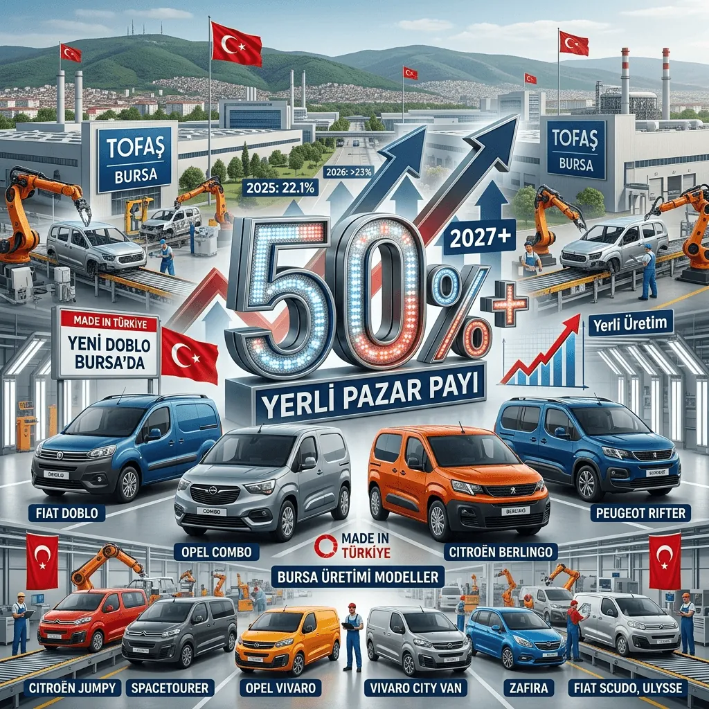 Yerli Ticari Araçta Büyük Dönüşüm: Bursa Üretimi Yeni Modellerle Pazar Payı Yüzde 50'yi Aşacak