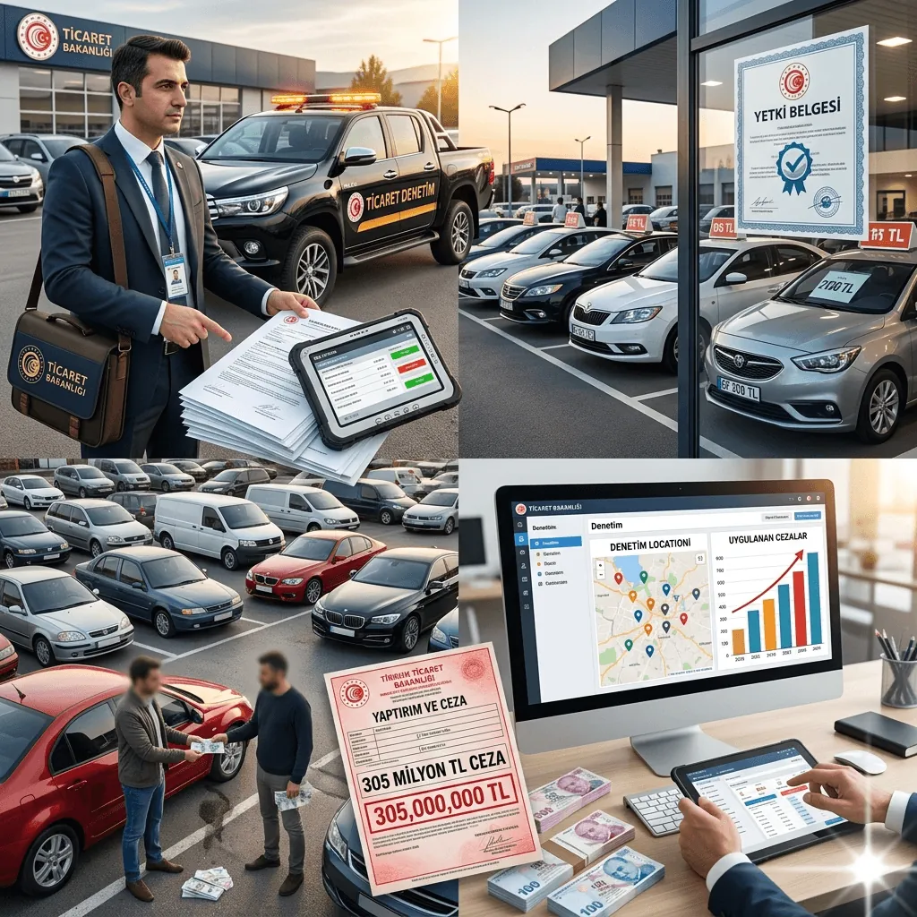 Yetki Belgesiz İkinci El Araç Ticaretine 305 Milyon TL Ceza: 176 Kişiye Ağır Yaptırım Uygulandı