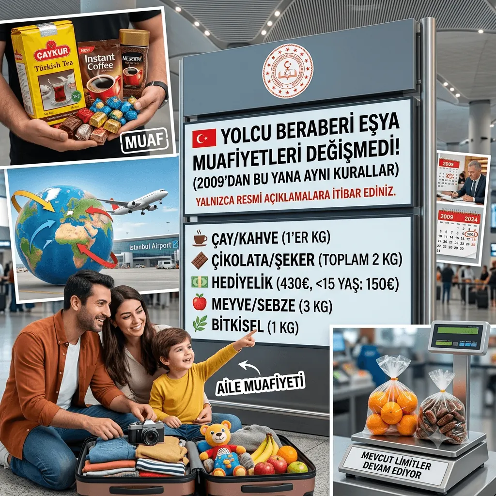 Yurt Dışı Eşya Muafiyetlerinde Değişiklik Yok! Gümrük Kuralları 2009’dan Bu Yana Aynı Şekilde Uygulanıyor