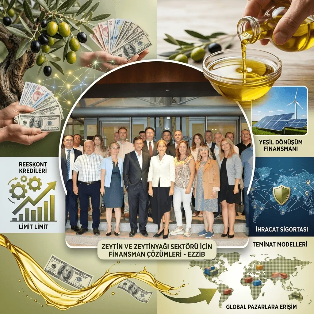 Zeytin ve Zeytinyağı İhracatçılarından Kritik Finansman Çağrısı! Reeskont Kredisi, Döviz Desteği ve Eximbank Talepleri Masada
